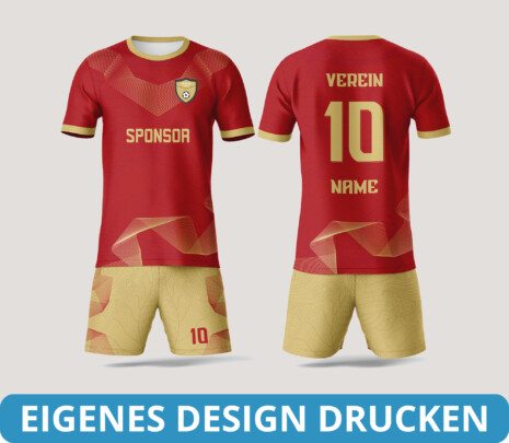 Eigenes Fußball-Trikotdesign und Shorts drucken